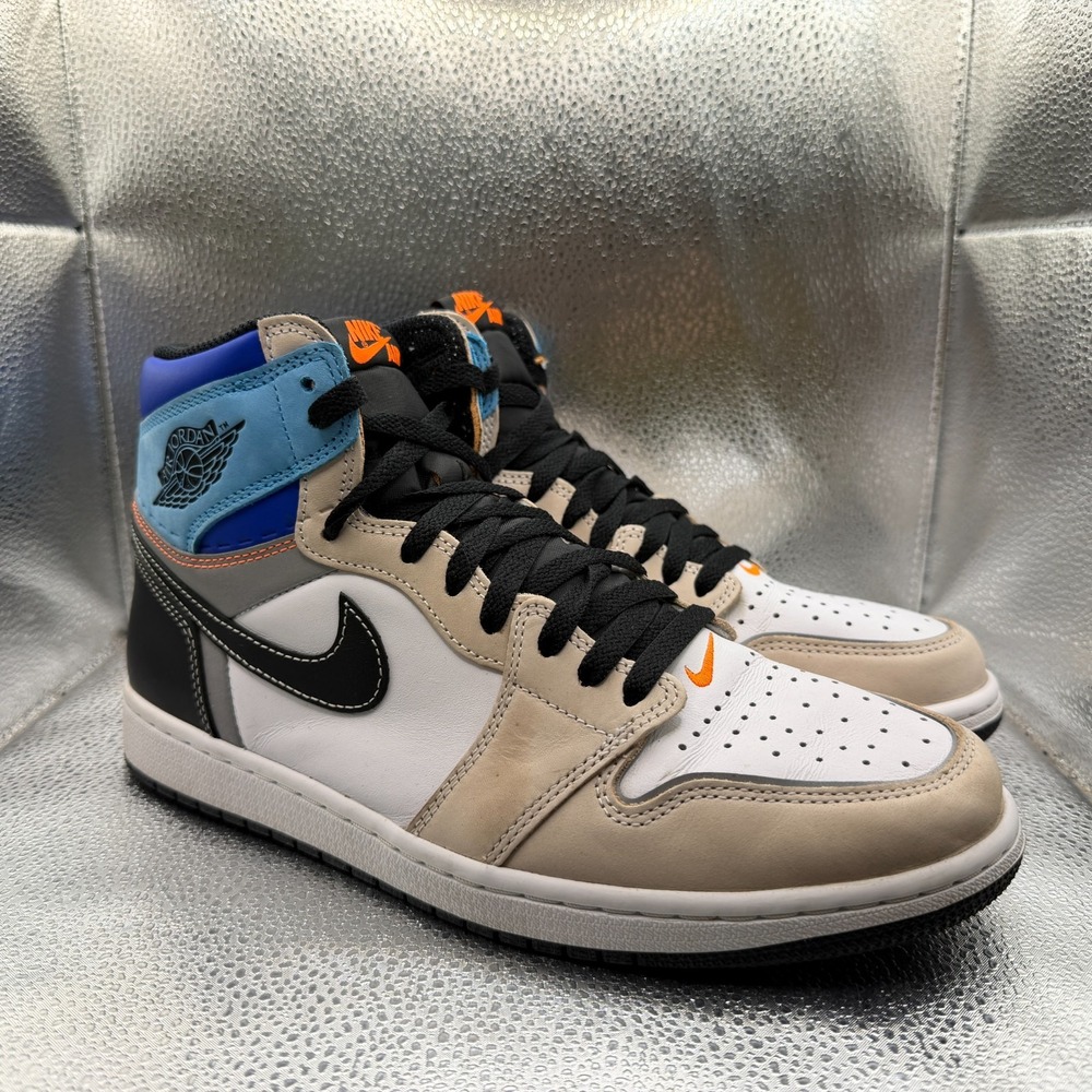 Size 10.5 Air Jordan 1 Prototype Retro High‎ OG Blue Mens Sneakers DC6515-100
